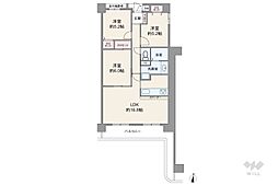 バンベール藤ケ丘 3LDKの間取図画像