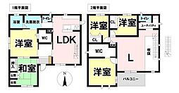 各務原市蘇原希望町1丁目 中古戸建 六軒駅 歩10分 5LDKの間取り