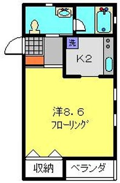 Y・S 201｜神奈川県川崎市川崎区渡田４丁目(賃貸アパート1K・2階・28.62㎡)の写真 その2