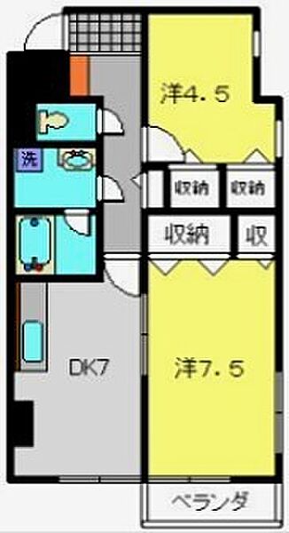 Celeste　Albero 205｜神奈川県川崎市川崎区追分町(賃貸マンション2DK・2階・48.60㎡)の写真 その2