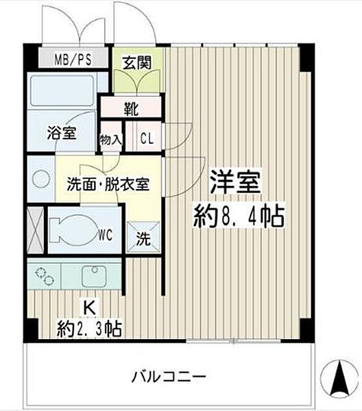 豊岡旭フーガ A405｜神奈川県横浜市鶴見区豊岡町(賃貸マンション1K・4階・26.60㎡)の写真 その2