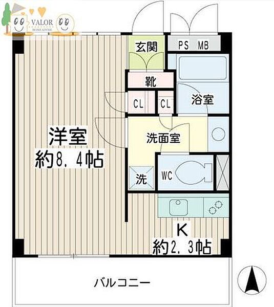 豊岡旭フーガ A504｜神奈川県横浜市鶴見区豊岡町(賃貸マンション1K・5階・26.65㎡)の写真 その2