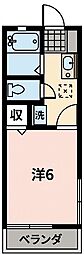 ハイツ正喜 1Kの間取図画像