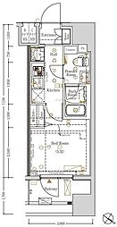 Log川崎駅前 4階1Kの間取り