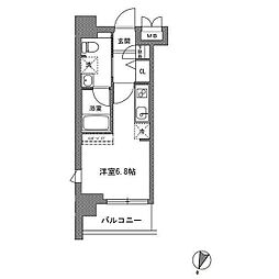 TLRレジデンス川崎大師 ワンルームの間取図画像