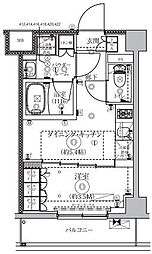 セジョリ横浜鶴見NORTH 1DKの間取図画像