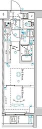 ラフィスタ蒲田南2 1DKの間取図画像