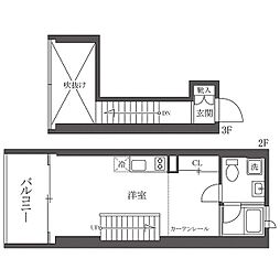 栖倭館 ワンルームの間取図画像