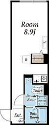 NOZOMIO川崎north 1Kの間取図画像