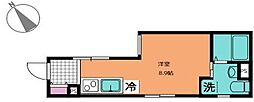 UMEX鶴見 ワンルームの間取図画像