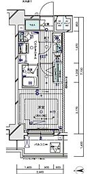 メインステージ川崎クロシア2 1Kの間取図画像