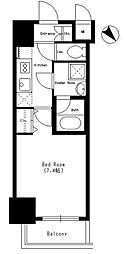 ドールマウスキャッスル 1Kの間取図画像