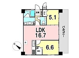 間取図画像 2LDK