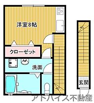 サンマリノ龍ケ原A棟 203 ｜ 福岡県八女市龍ケ原292-5（賃貸アパート1R・2階・27.32㎡） その2