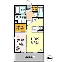 サンセール若里 306 ｜ 長野県長野市若里２丁目（賃貸アパート1LDK・3階・33.61㎡） その2