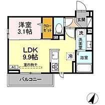 グランスクエア　IV番館 203 ｜ 長野県長野市大字鶴賀田町（賃貸アパート1LDK・2階・32.05㎡） その2