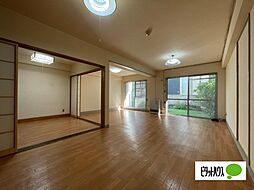 岡田ハイム 1階2LDKのリビング/ダイニング