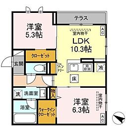 間取図画像 2LDK