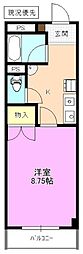 ラピッズセブンビル 1Kの間取図画像