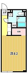 アルク比佐津  R7 1Kの間取図画像