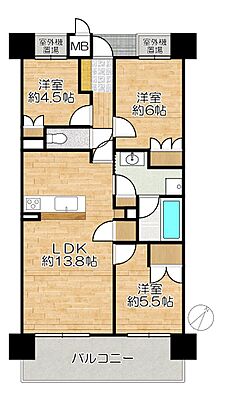 間取り ワコーレ須磨ショアレーン 2階/-