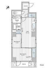東京メトロ銀座線 浅草駅 徒歩17分の賃貸マンション 6階1SLDKの間取り