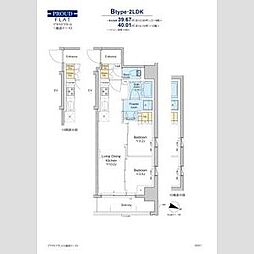 JR総武本線 新日本橋駅 徒歩6分の賃貸マンション 10階2LDKの間取り