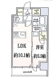 都営浅草線 本所吾妻橋駅 徒歩3分の賃貸マンション 2階1SLDKの間取り