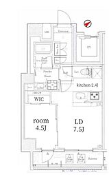 JR山手線 上野駅 徒歩3分の賃貸マンション 2階1LDKの間取り