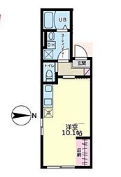 都営浅草線 本所吾妻橋駅 徒歩5分の賃貸マンション 5階ワンルームの間取り
