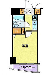 東京メトロ銀座線 浅草駅 徒歩13分の賃貸マンション 3階1Kの間取り