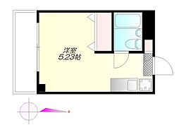 JR総武線 浅草橋駅 徒歩1分の賃貸マンション 3階ワンルームの間取り