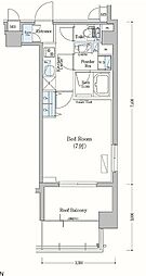アーバネックス森下II 7階1Kの間取り
