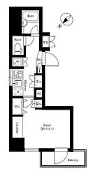 東京メトロ千代田線 根津駅 徒歩2分の賃貸マンション 2階1Kの間取り