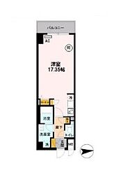 都営大江戸線 両国駅 徒歩7分の賃貸マンション 10階ワンルームの間取り