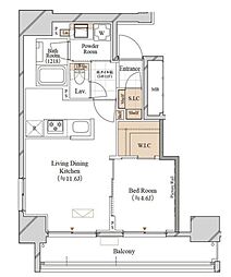 ブランシエスタ両国 6階1LDKの間取り