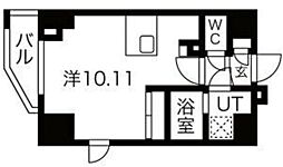 JR総武線 両国駅 徒歩4分の賃貸マンション 5階ワンルームの間取り