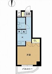都営大江戸線 両国駅 徒歩5分の賃貸マンション 7階1Kの間取り