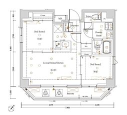 間取図画像 2LDK