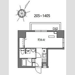 ソラステージ金町 1Kの間取図画像
