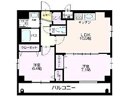 ソノロス本所 1LDKの間取図画像