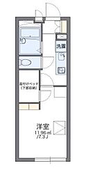 レオパレスコトエ 1Kの間取図画像