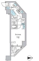 OPENBLOOM入谷 1Kの間取図画像