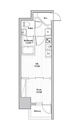 アーバンパーク日暮里 1DKの間取図画像