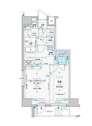 MAINSTAGE入谷4 1LDKの間取図画像