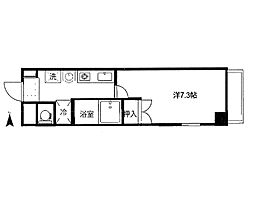 名古屋市営桜通線 御器所駅 徒歩2分の賃貸マンション 2階1Kの間取り