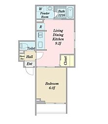 名古屋市営桜通線 吹上駅 徒歩8分の賃貸アパート 2階1LDKの間取り