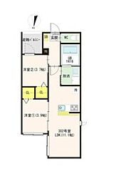 仮称)菊園町四丁目 2LDKの間取図画像