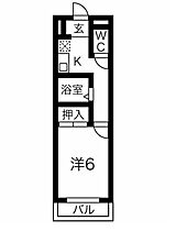 愛知県名古屋市瑞穂区直来町４丁目（賃貸アパート1K・3階・24.47㎡） その2