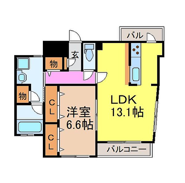 愛知県名古屋市瑞穂区本願寺町２丁目(賃貸マンション1LDK・1階・44.17㎡)の写真 その2